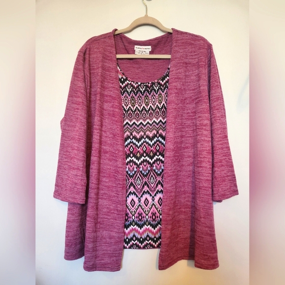 4 for $30 ๐ atlas for women fooler top with 3/4 length sleeves size 16-18 - Picture 1 of 7